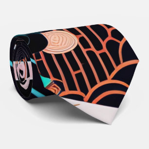 japanese necktie vintage retoro 【浮世絵パンクシティ】 ネクタイ