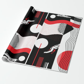 Japanese night wrapping paper