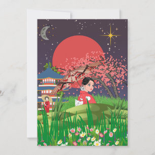 Japanese Nights Thank You Card