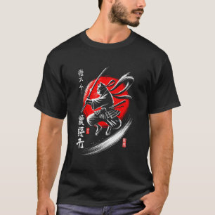 Japanese Ninja Cat Samurai Warrior Japan Mom Dad K T-Shirt