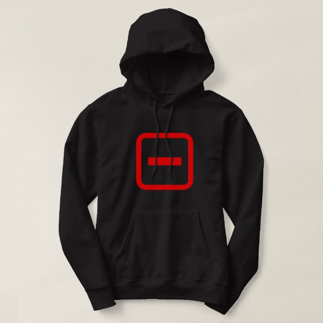 Japanese Number One 一 【Ichi】 Kanji Hoodie (Design Front)