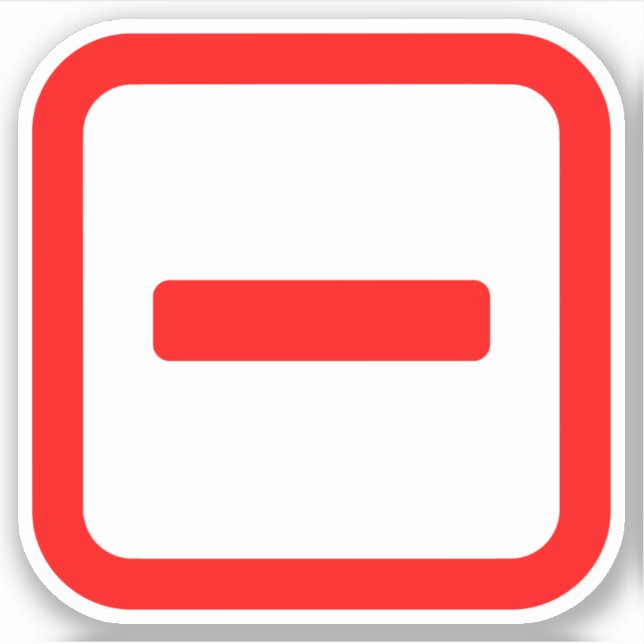 Japanese Number One 一 【Ichi】 Kanji Sticker (Front)