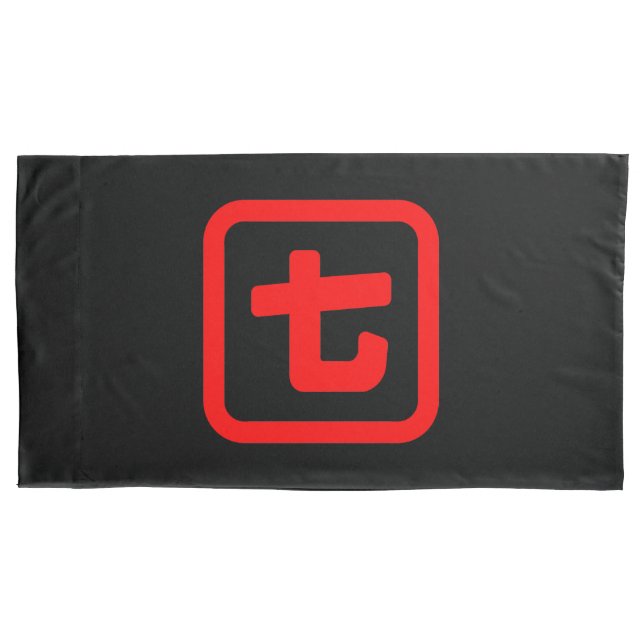 Japanese Number Seven 七 【Nana】 Kanji Pillow Case (Front-Left)