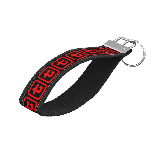 Japanese Number Seven 七 【Nana】 Kanji Wrist Keychain (Angled Up)
