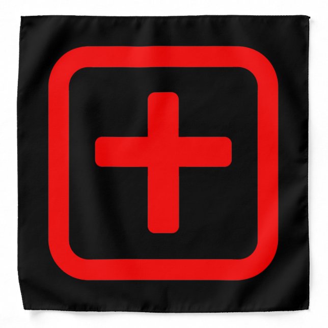 Japanese Number Ten 十 【Ju】 Kanji Bandana (Front)