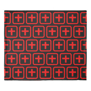 Japanese Number Ten 十 【Ju】 Kanji Duvet Cover