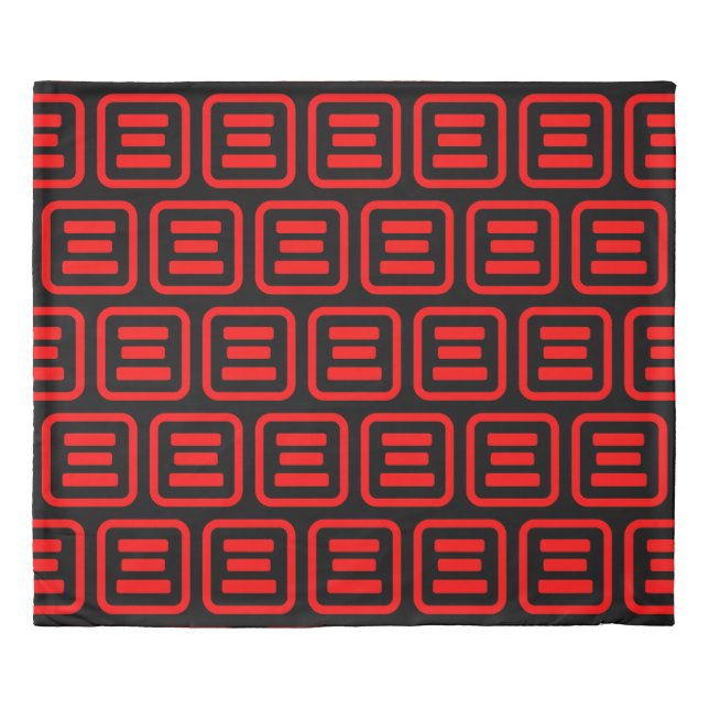 Japanese Number Three 三 【San】 Kanji Duvet Cover (Front)