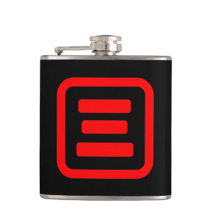 Japanese Number Three 三 【San】 Kanji Flask