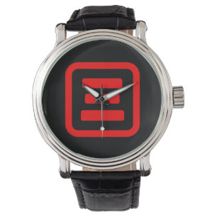 Japanese Number Three 三 【San】 Kanji Watch