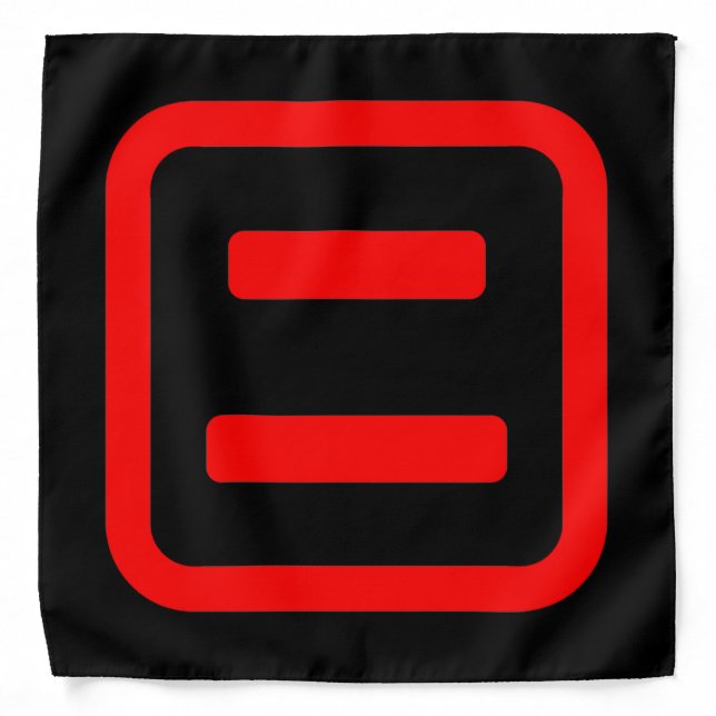 Japanese Number Two 二 【Ni】 Kanji Bandana (Front)