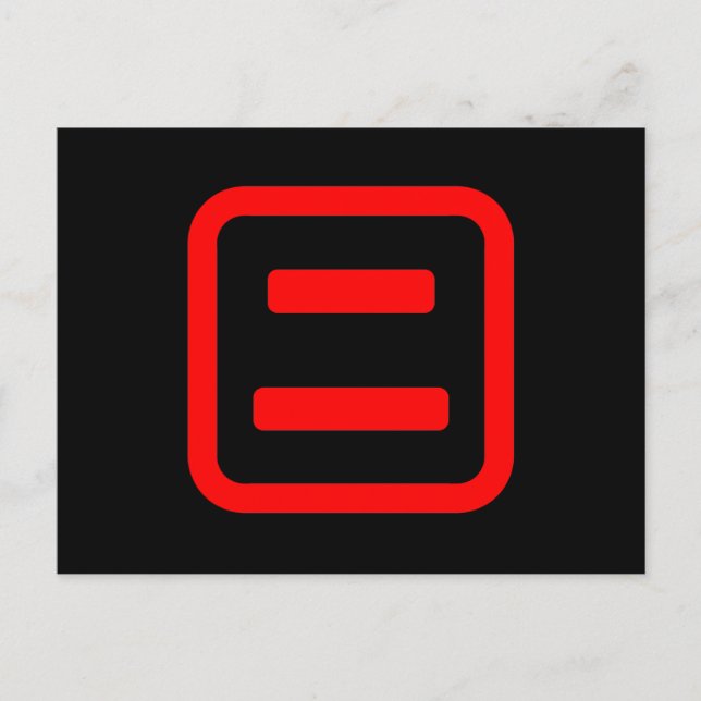 Japanese Number Two 二 【Ni】 Kanji Postcard (Front)