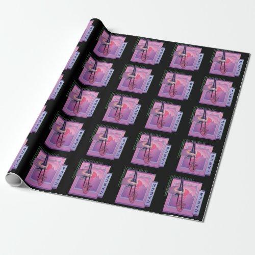 Japanese Offline Vaporwave Aesthetic Sad Heart Wrapping Paper