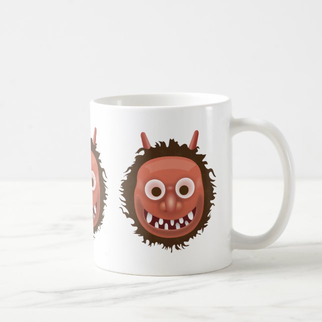 Japanese Ogre Emoji Coffee Mug (Right)