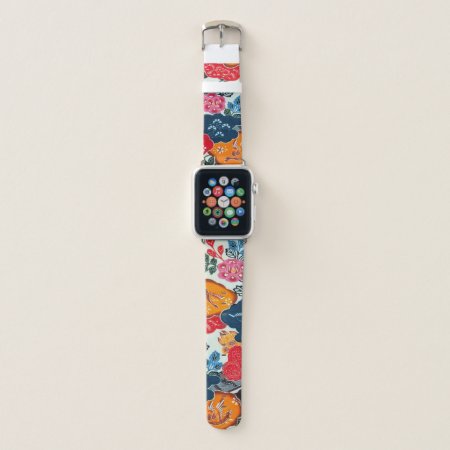 Japanese Okinawan Dye (bingata) Apple Watch Band