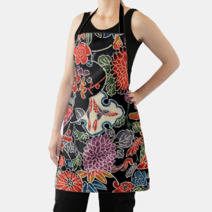 Japanese Okinawan Dye (Bingata) Apron