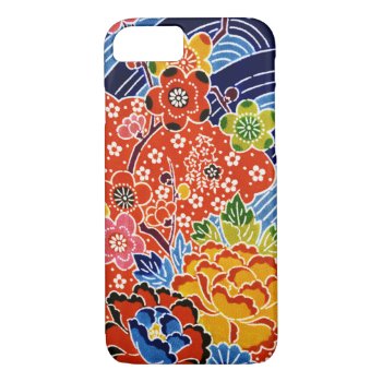 Japanese Okinawan Dye (bingata) Iphone 8/7 Case by Wagaraya at Zazzle