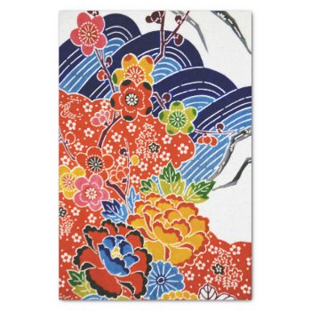 Japanese Okinawan Dye (bingata) Tissue Paper by Wagaraya at Zazzle