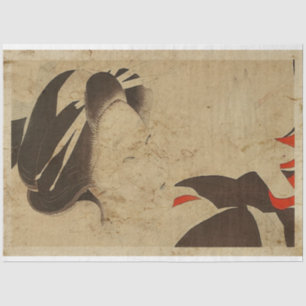 Japanese Old Women Woodblock Print Ukiyo Style Tissue Paper