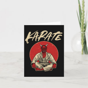 Japanese Oni Demon - Karate Gift Card
