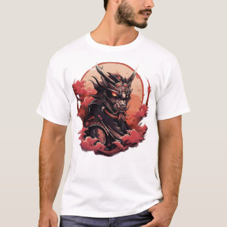 japanese oni demons warrior samurai dragon T-Shirt
