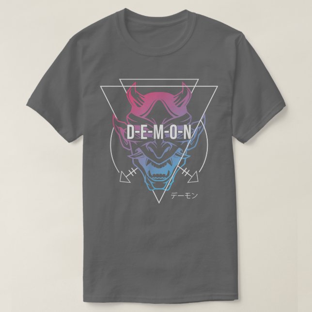 Japanese Oni Mask Demon Ogre - Aesthetic Japan Sam T-Shirt (Design Front)