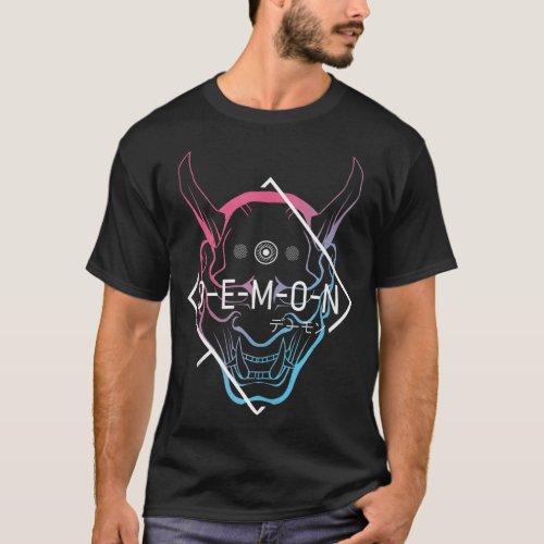 Japanese Oni Mask Demon Ogre _ Aesthetic Japan Sam T_Shirt