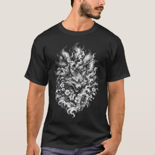 Japanese Oni Mask T-Shirt   Traditional Irezumi Ta
