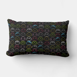 Japanese Onigiri Fluo Pattern Lumbar Pillow