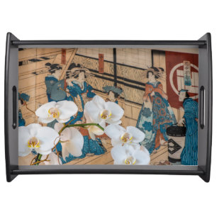 Japanese Orchid Serving Tray