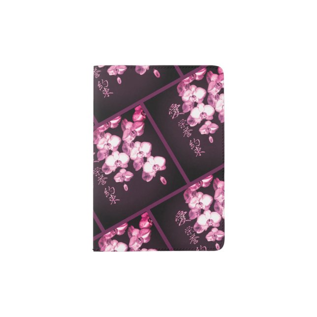 Japanese Orchids Passport Holder (Front)