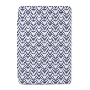 Japanese Oriental Koinobori Fish Scale Delft Blue iPad Mini Cover