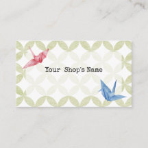Japanese origami crane watercolor illustration