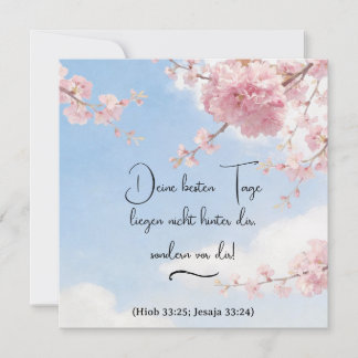 Japanese Ornamental Cherry - Your Best Days - JW Note Card