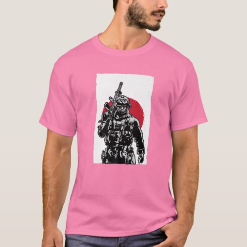 Japanese Otaku _ Anime Veteran Soldier _ Manga Vid T_Shirt