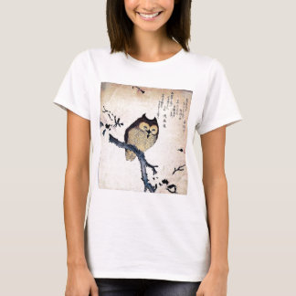 JAPANESE OWL WOODCUT ART T-Shirt