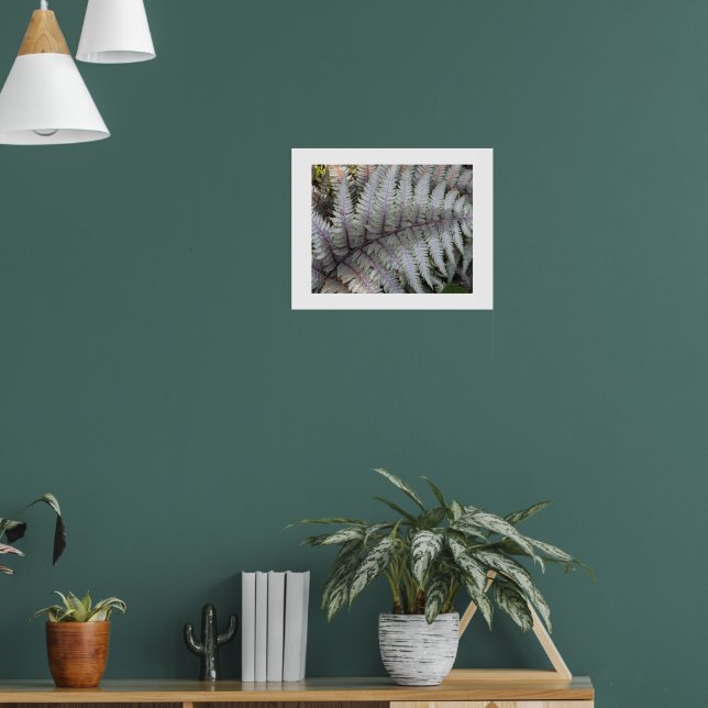 Japanese Painted Fern Floral Poster (Living Room 1)