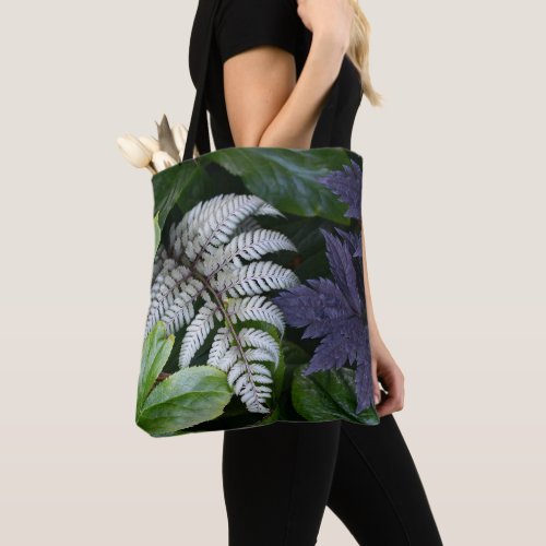 Japanese Painted Fern Floral Tote Bag