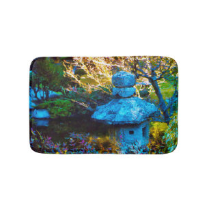 Japanese Painted Garden Bathroom Mat