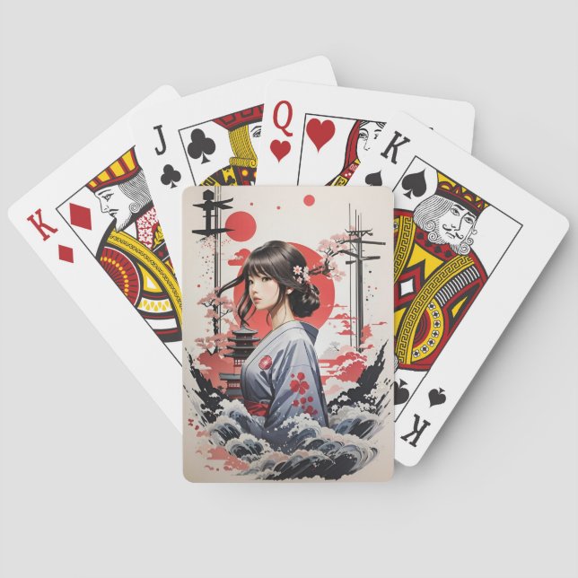 Japanese Painting Art Poker Cards (Back)