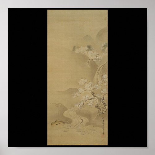 Japanese Painting c 1672 Poster