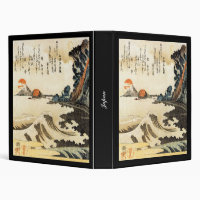 Japanese Painting c. 1800's 3 Ring Binder