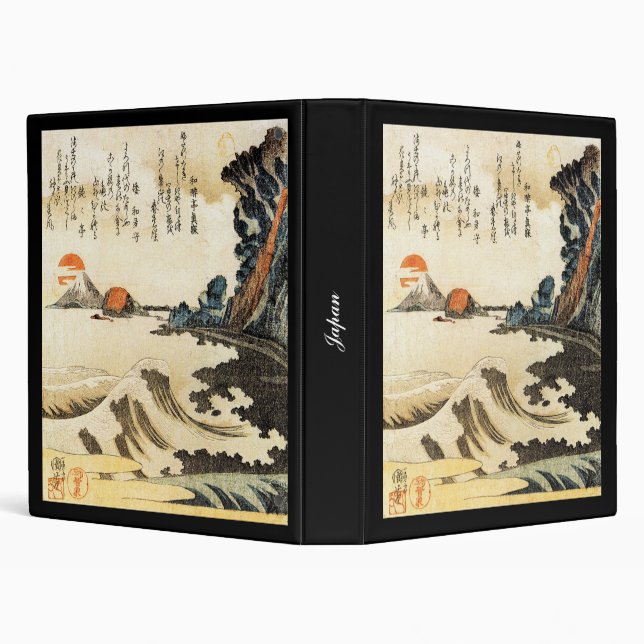 Japanese Painting c. 1800's 3 Ring Binder (Background)