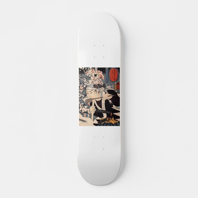 Japanese Painting c. 1800's Skateboard Deck (Front)