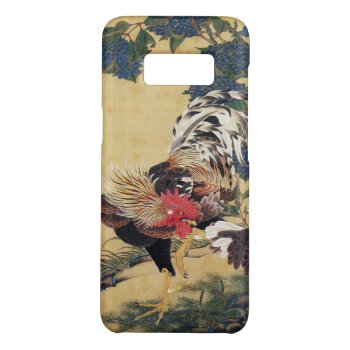 Japanese Painting Rooster Chinese Astrology Sign Case-mate Samsung Galaxy S8 Case by 2017_Year_of_Rooster at Zazzle