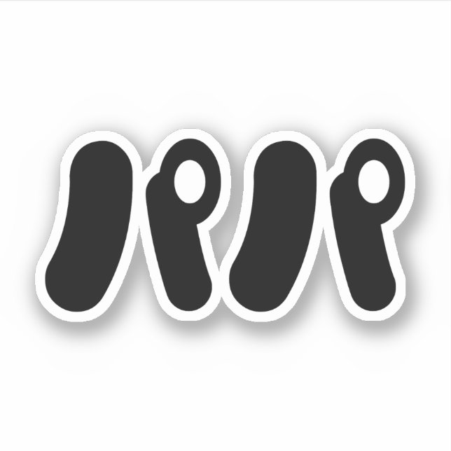 Japanese Papa パパ | Nihongo Language Sticker (Front)