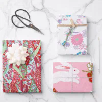 Japanese Paper Art Wrapping Paper Set, Zazzle