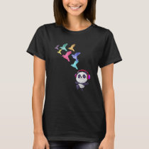 Japanese Paper Folding Headphones Panda Bear Origa T-Shirt