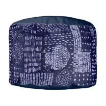 JAPANESE PATTERN DARK BLUE PERSONALIZED INITIAL