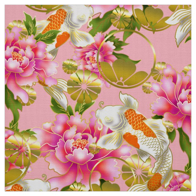 Japanese pattern kimono fabric (Swatch)