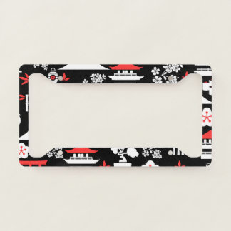 Japanese Pattern License Plate Frame